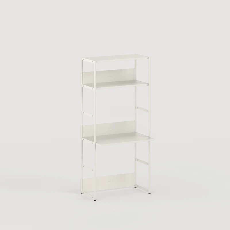 Etagère bureau UNIT - H180 à 215 x L84cm - acier thermolaqué