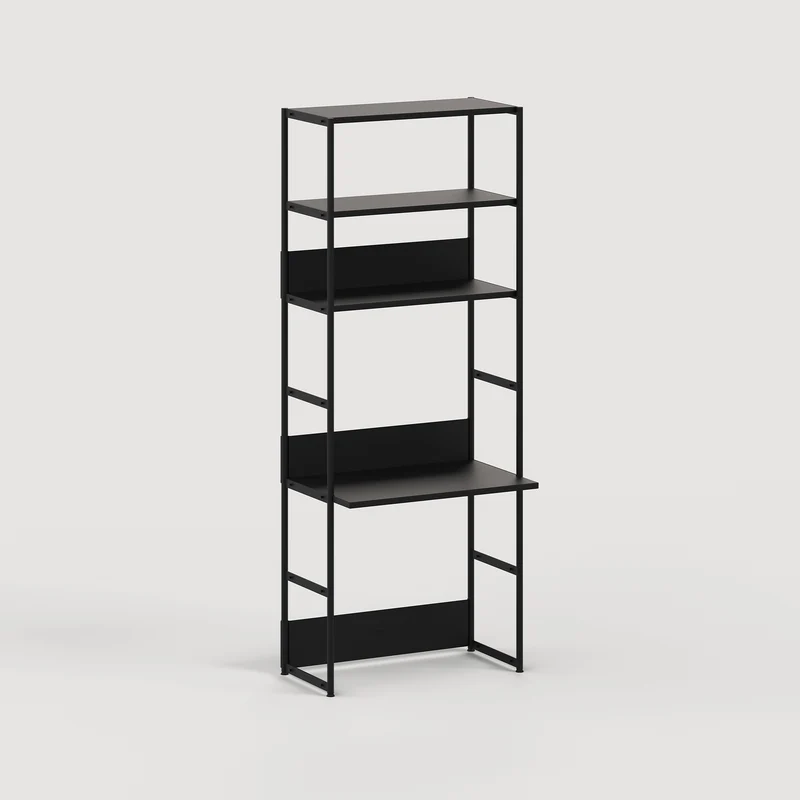 Etagère bureau UNIT - H180 à 215 x L84cm - acier thermolaqué
