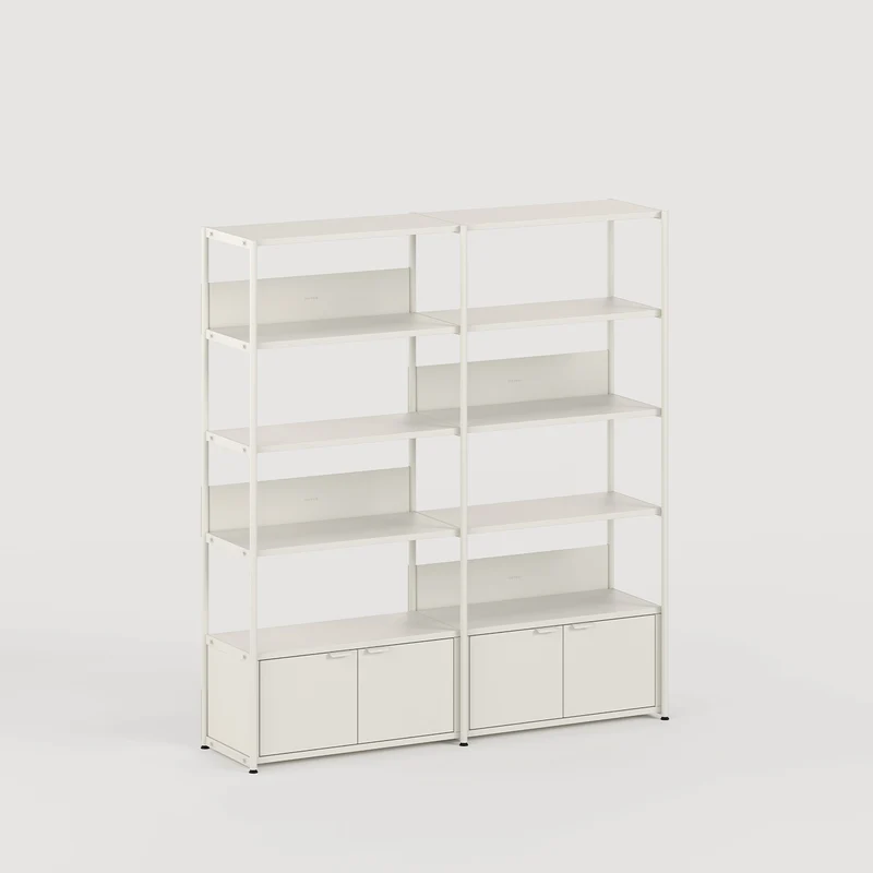 Etagère UNIT - H180 à 215 x L164cm - acier thermolaqué