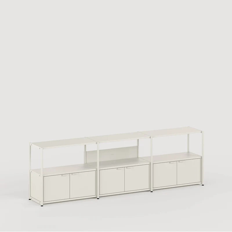 Etagère UNIT - H75 à 85 x L244cm - acier thermolaqué