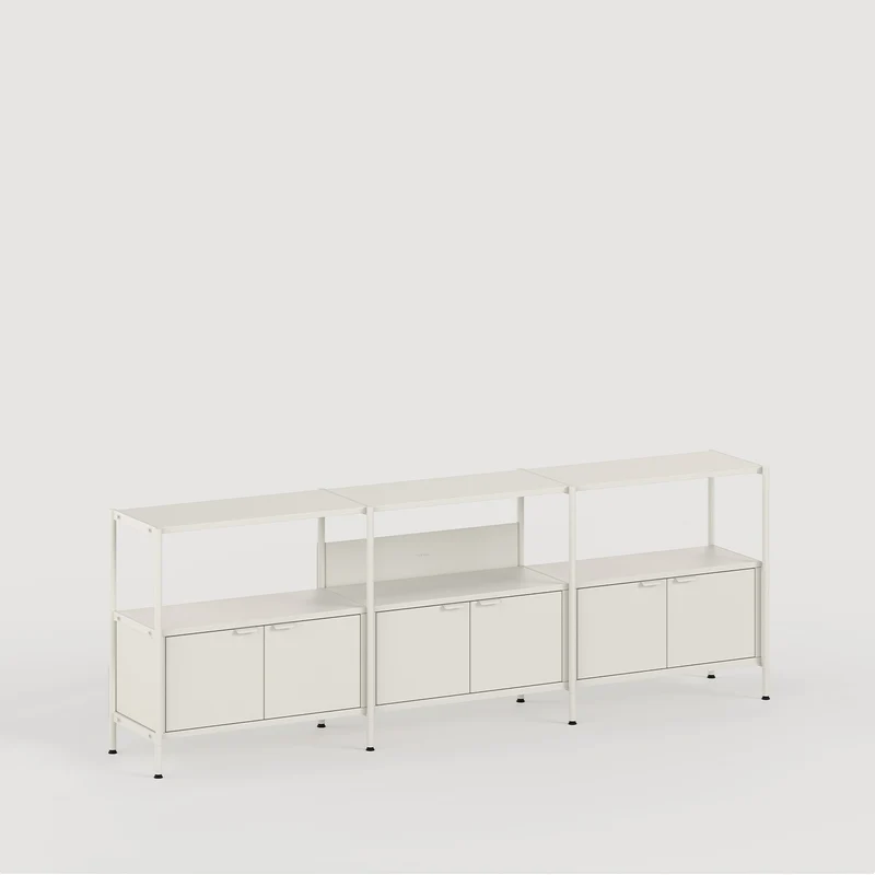 Etagère UNIT - H75 à 85 x L244cm - acier thermolaqué