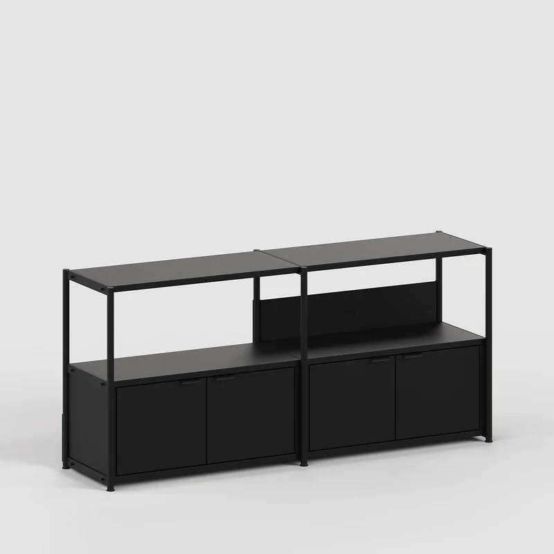 Etagère UNIT - H75 à 85 x L164cm - acier thermolaqué