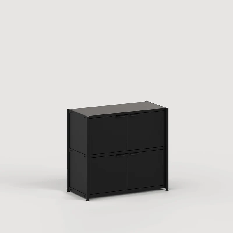Etagère UNIT - H75 à 85 x L84cm - acier thermolaqué