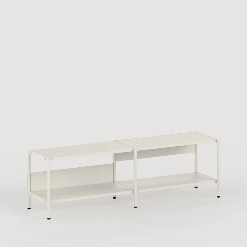 Etagère UNIT - H40 à 50 x L164cm - acier thermolaqué
