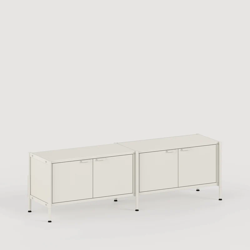 Etagère UNIT - H40 à 50 x L164cm - acier thermolaqué