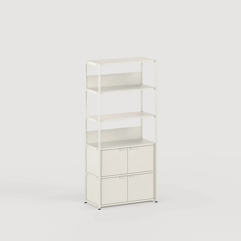 Etagère UNIT - H180 à 215 x L84cm - acier thermolaqué