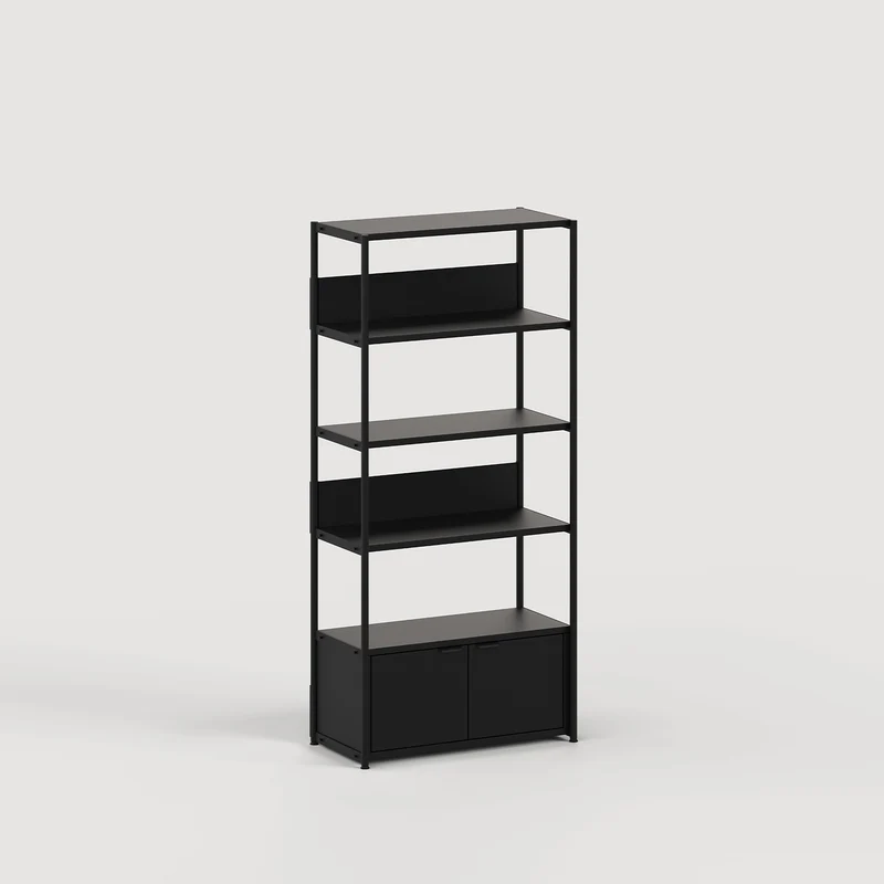 Etagère UNIT - H180 à 215 x L84cm - acier thermolaqué
