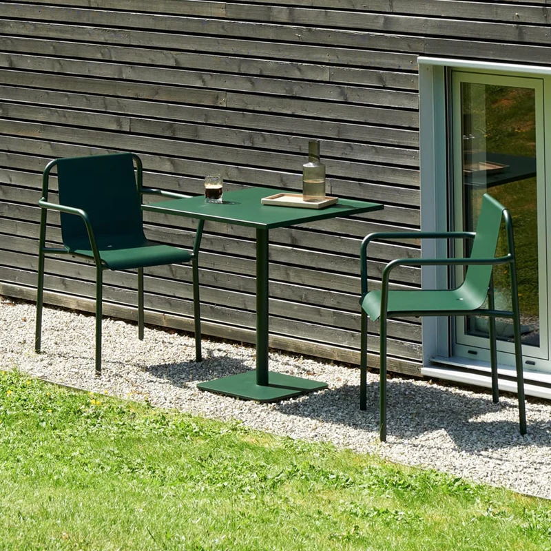 Table bistrot extérieure MOKA - acier thermolaqué