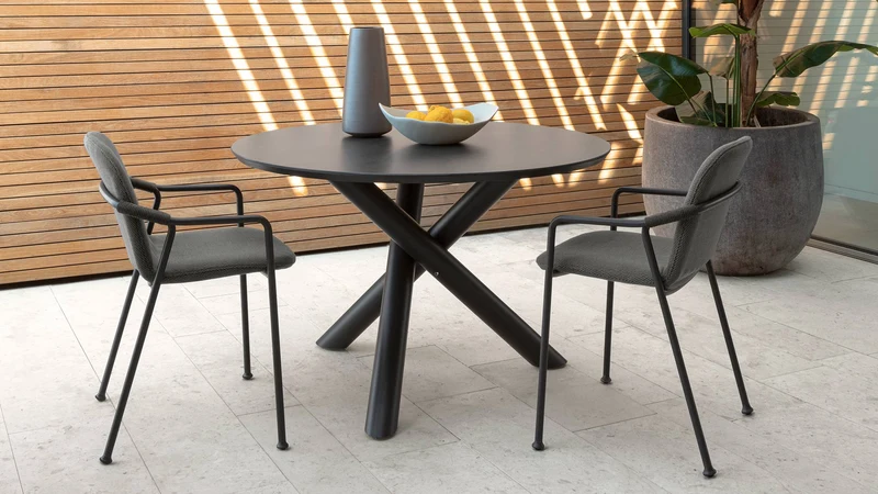 Coral chaise de salle à manger pour l'extérieur