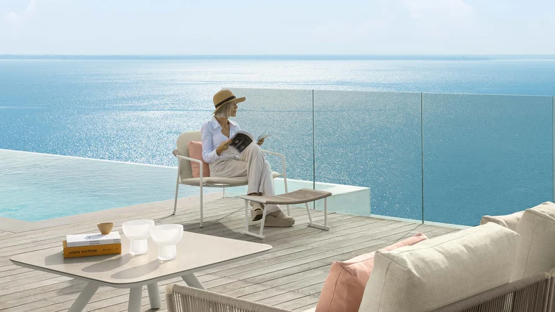 Coral fauteuil pour l'extérieur