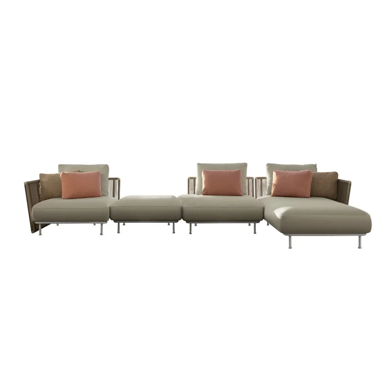 Coral canapé modulaire pour l'extérieur