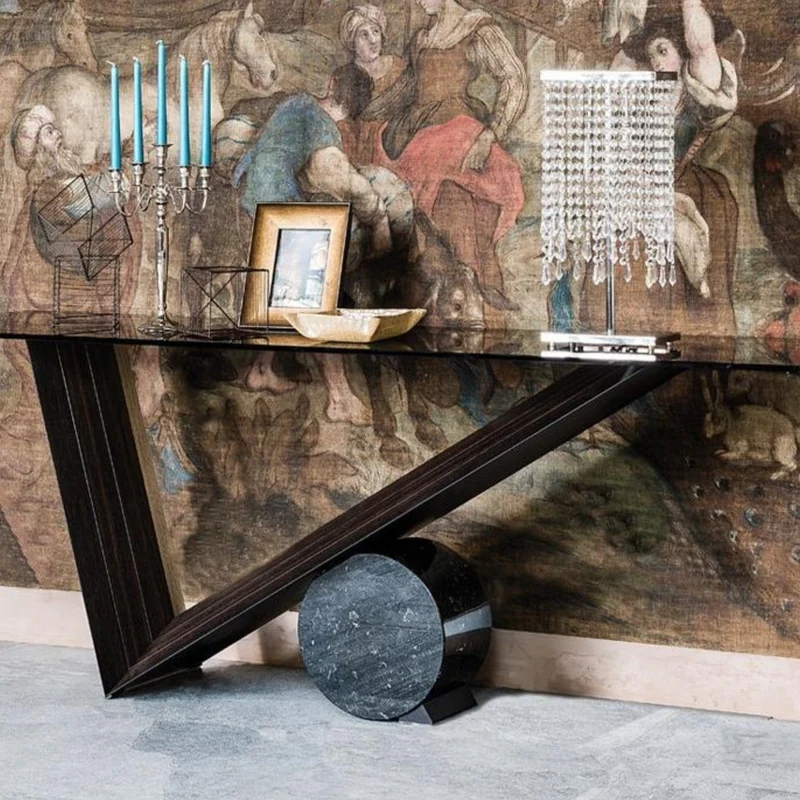 Console - Bois et Verre - Valentino