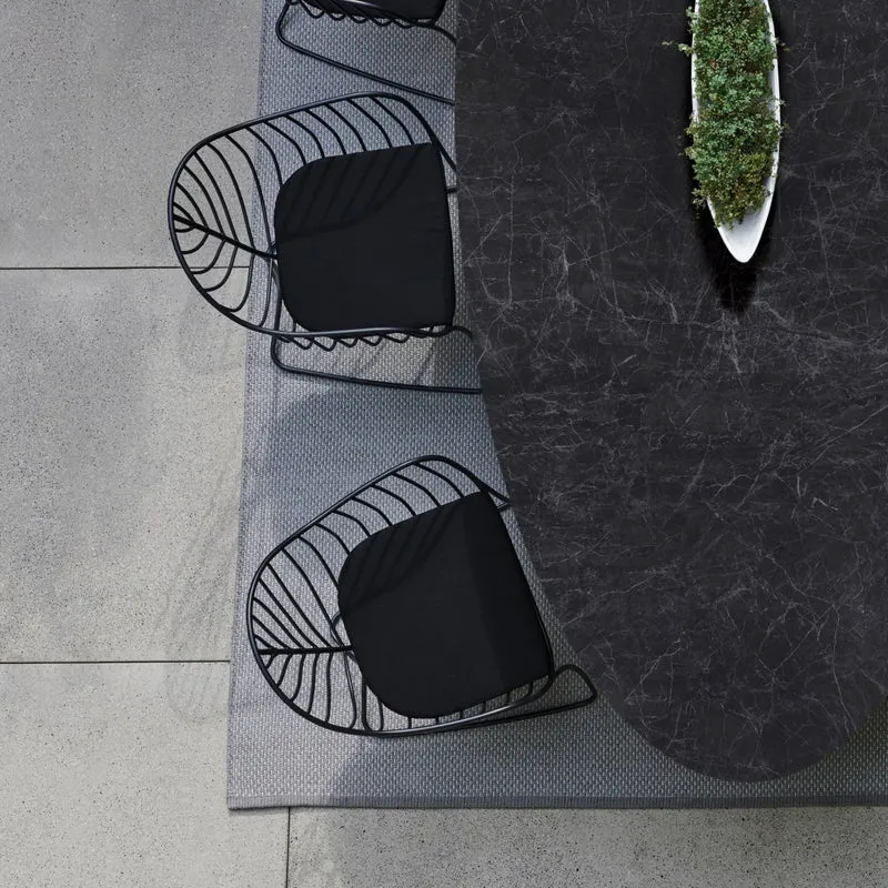 Chaise avec accoudoirs FOLIA Bronze