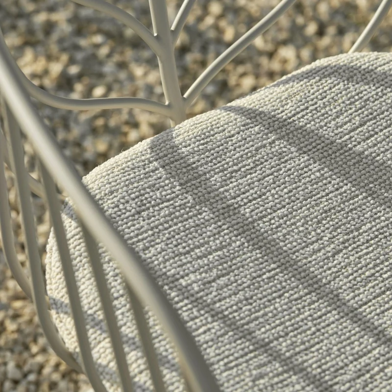 Chaise avec accoudoirs FOLIA blanc