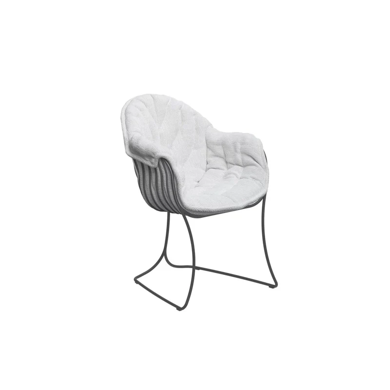 Chaise avec accoudoirs FOLIA anthracite