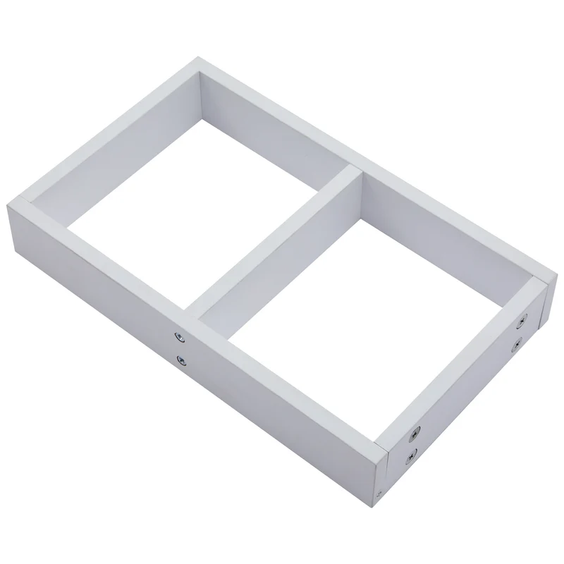 Table basse double plateau brillant pivotant à 360° en blanc et effet marbre grise clair 70*70cm ACHO