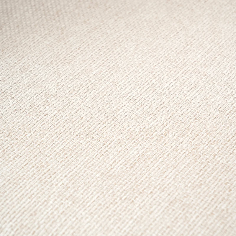 Lot de 2 chaises de salle à manger scandinaves tissu beige pieds noirs MAYFAIR BEIGE