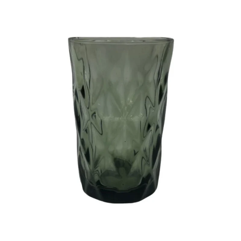 Verre à eau en verre gris, D8xH12,5CM, 350ML - LUXY