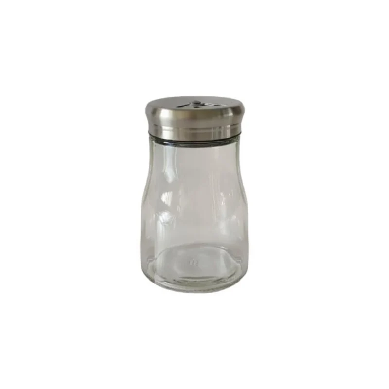 Salière en verre 150ML, D6xH10CM