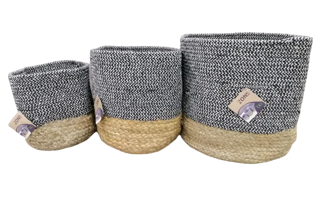 Panier rangement en jute, D30XH30 - SNOW