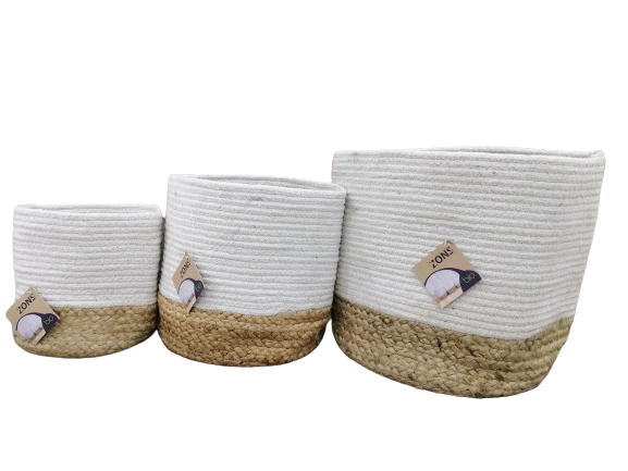 Panier rangement en jute, D25XH25 - SNOW