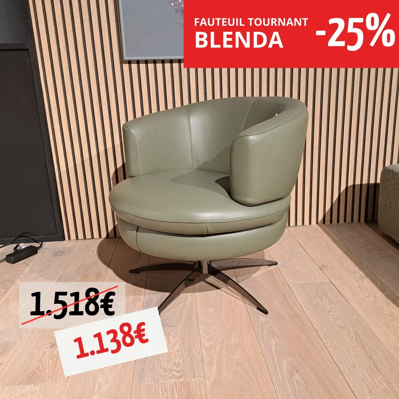 UN FAUTEUIL PIVOTANT - BLENDA