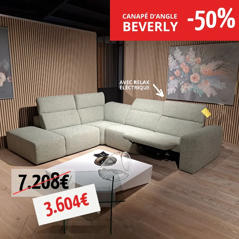 UN CANAPE D'ANGLE - BEVERLY