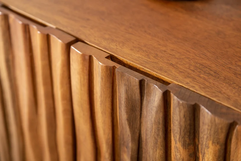 Buffet massif AMAZONAS 160cm en manguier naturel design façade