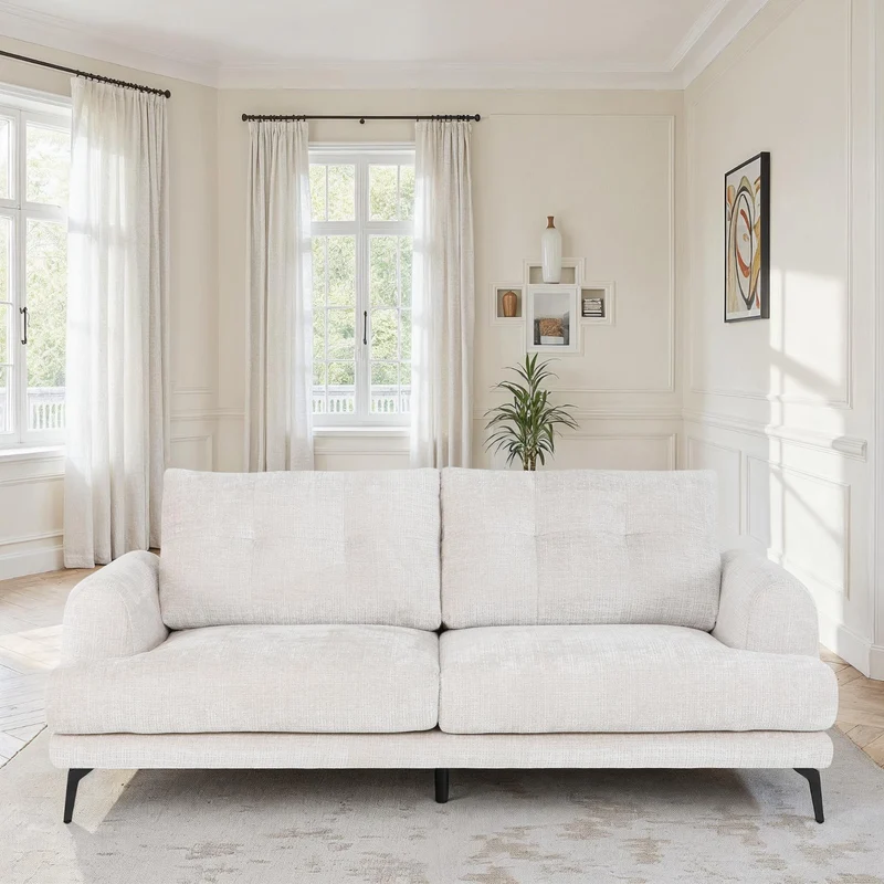 Canapé / fauteuil en tissu anti tache, H89CM - FUJI
