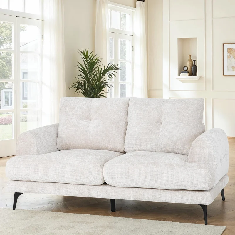 Canapé / fauteuil en tissu anti tache, H89CM - FUJI