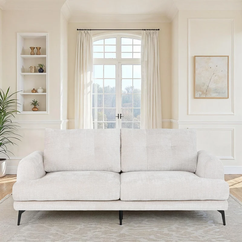 Canapé / fauteuil en tissu anti tache, H89CM - FUJI