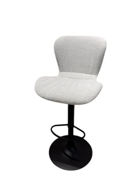 Chaise Haute Tabouret bar dossier pivotant à suspension tissu anti tâches - NOAH