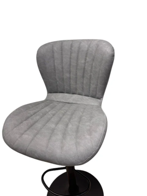 Chaise Haute Tabouret bar dossier pivotant à suspension tissu anti tâches - NOAH