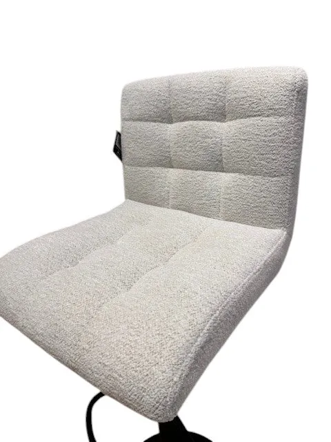 Chaise haute Tabouret bar dossier pivotant à suspension tissu anti tâches - YEIMY
