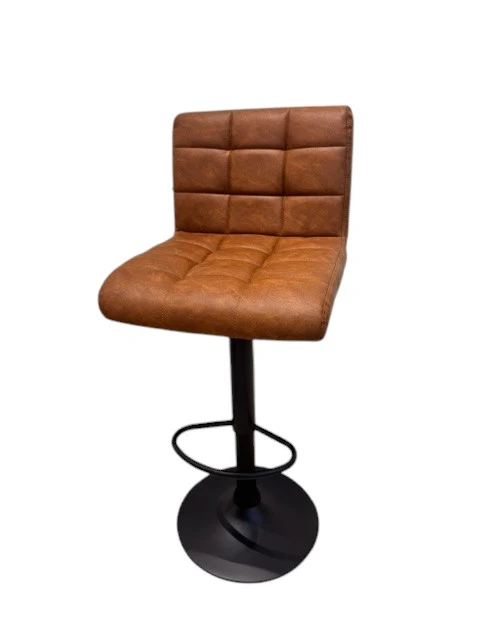 Chaise haute Tabouret bar dossier pivotant à suspension tissu anti tâches - YEIMY
