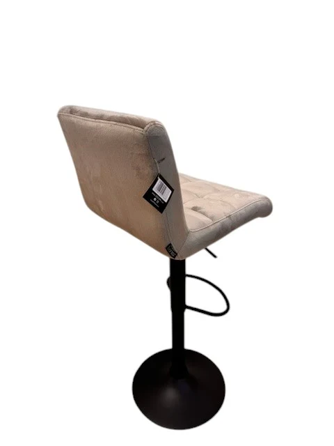 Chaise haute Tabouret bar dossier pivotant à suspension tissu anti tâches - YEIMY