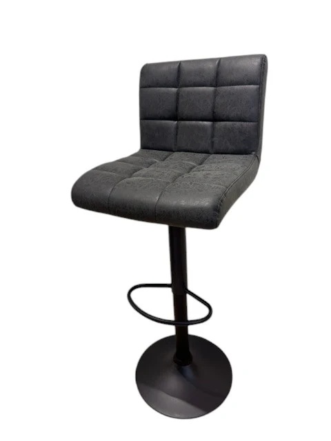 Chaise haute Tabouret bar dossier pivotant à suspension tissu anti tâches - YEIMY