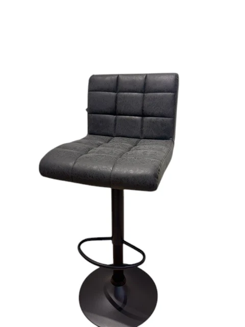Chaise haute Tabouret bar dossier pivotant à suspension tissu anti tâches - YEIMY