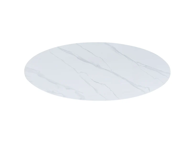 Table basse plateau en ceramique ovale, 130x70xH45CM - PILAR