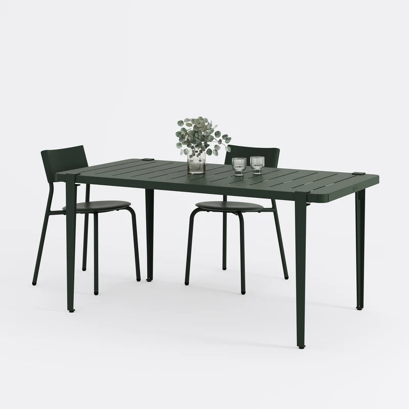 Table de jardin - acier thermolaqué