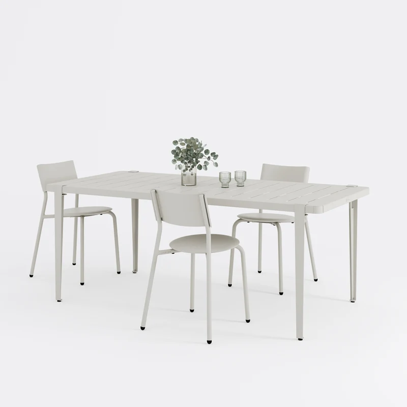 Table de jardin - acier thermolaqué