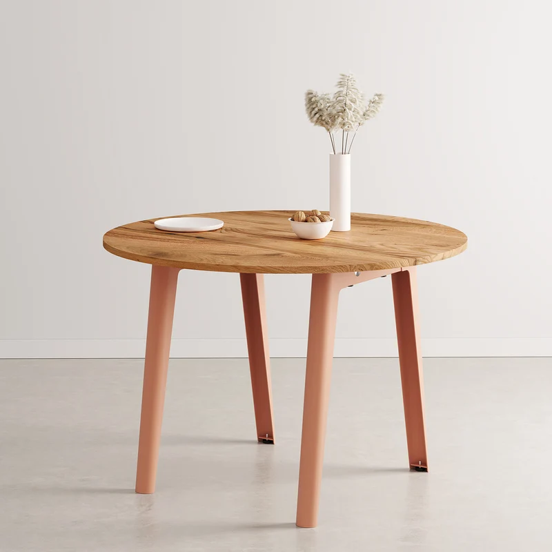 Table ronde NEW MODERN Ø 110cm - bois ancien recyclé