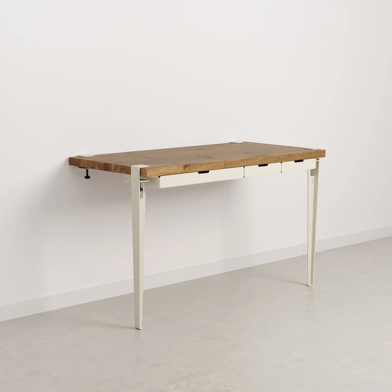 Bureau mural TIPTOE 120x60cm - bois ancien recyclé