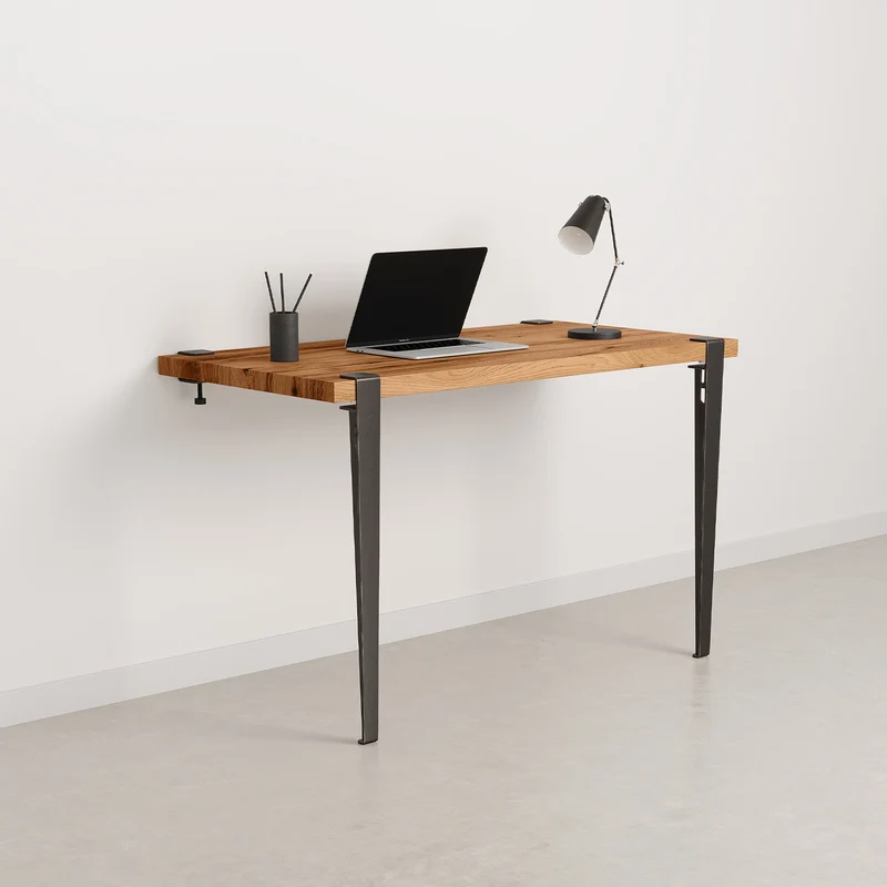 Bureau mural TIPTOE 120x60cm - bois ancien recyclé