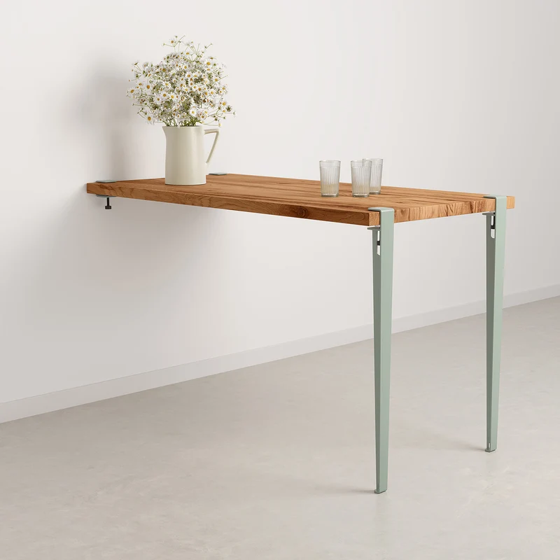 Table haute murale TIPTOE - bois ancien recyclé