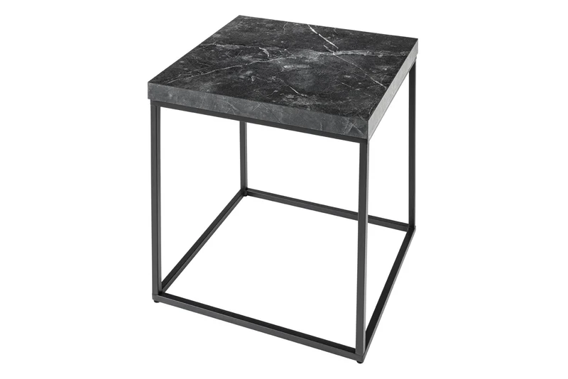 Table d’appoint moderne ARCHITECTURE 45cm structure métal graphite