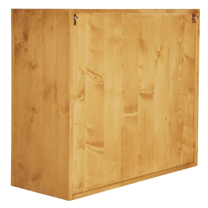 Meuble haut pin massif 80 cm 2 portes épicéa huilé miel | Aravis
