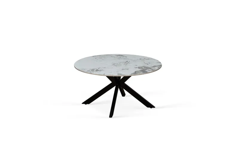 Table basse plateau en ceramique ronde, H45CM - PILAR