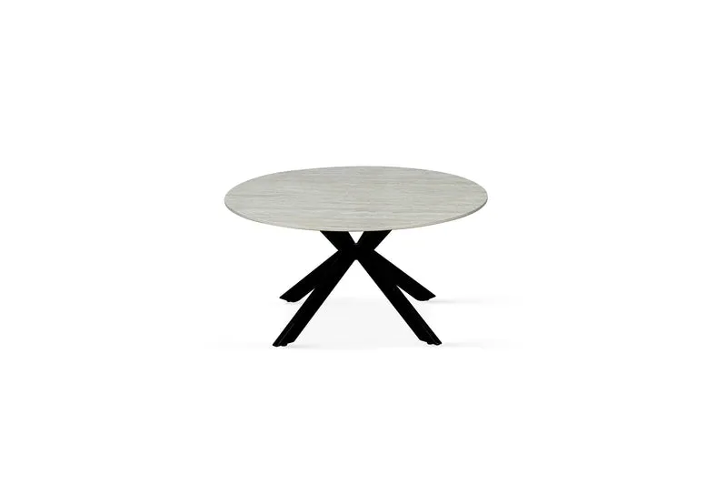 Table basse plateau en ceramique ronde, H45CM - PILAR