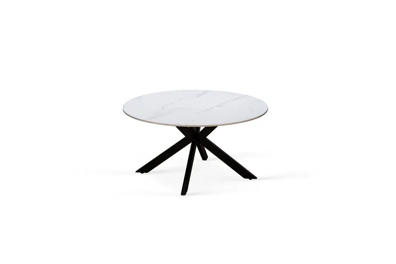 Table basse plateau en ceramique ronde, H45CM - PILAR